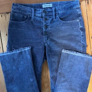 Madewell Slate Corduroy Trousers-- Cali Demi Boot size 28p